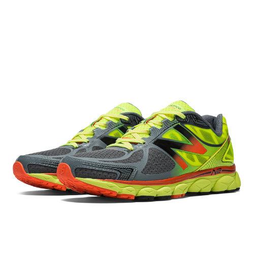 New Balance 1080v5 Men's Neutral Cushioning Shoes - Yellow, New Titanium, Red (m1080gy5)