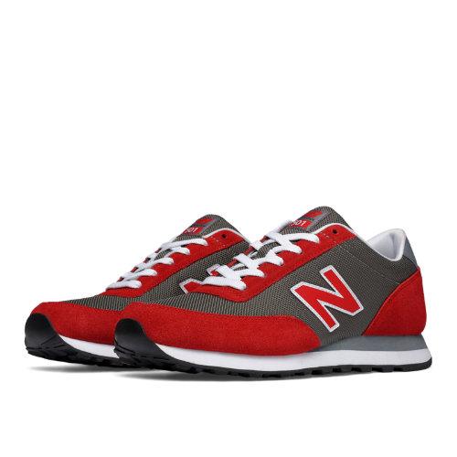 501 New Balance Men's Running Classics Shoes - Grey, Burgundy (ml501coe)