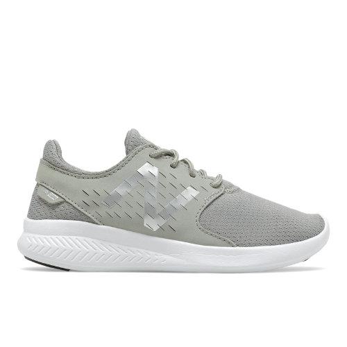 New Balance Fuelcore Coast V3 Kids Grade School Running Shoes - Grey/silver (kjcstgny)
