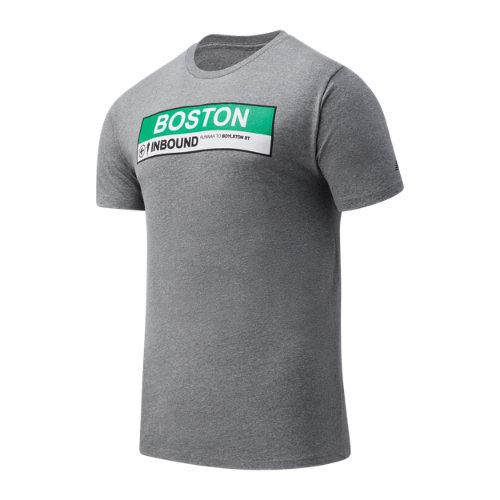 New Balance Men's Boston Inbound Green Line Graphic Tee