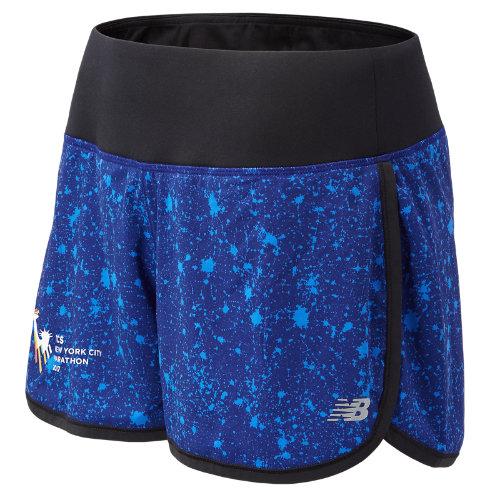 New Balance 71231 Women's Nyc Marathon Impact 3 Inch Printed Short - Navy (ws71231vpgp)