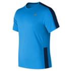 New Balance 73061 Men's Accelerate Short Sleeve - Blue (mt73061btl)