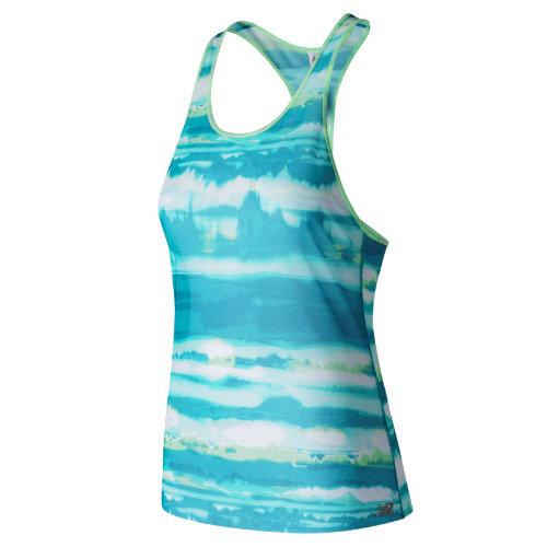 New Balance 71233 Women's Mesh Tank - Blue/white (wt71233dow)