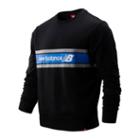 New Balance 93518 Men's Nb Athletics Archive Crew - Black/blue (mt93518bk)