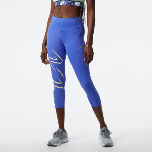 New Balance Women's Graphic Impact Run Crop