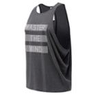New Balance 73465 Women's Graphic Wedge Layering Tank - Grey (wt73465bkh)