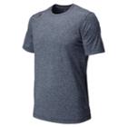 New Balance 4398 Men's Short Sleeve Tech Tee - Dark Sapphire Heather (mft4398dsh)