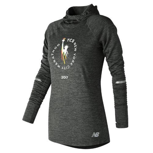 New Balance 73220 Women's Nyc Marathon Nb Heat Hoodie - Grey (wt73220vosh)