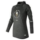 New Balance 73220 Women's Nyc Marathon Nb Heat Hoodie - Grey (wt73220vosh)