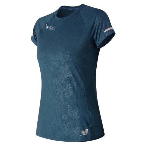 New Balance 91201 Women's Nyc Marathon Printed Nb Ice 2.0 Short Sleeve - (wt91201m)