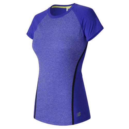 New Balance 61102 Women's Trinamic Short Sleeve Top - Purple (wt61102ssh)