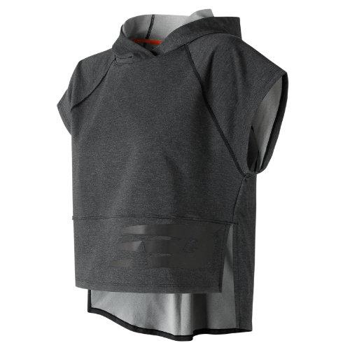 New Balance 73107 Women's Crop Hoodie - Grey (wt73107bkh)