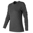 New Balance 73127 Women's Heather Tech Long Sleeve - Grey (wt73127bkh)