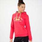 New Balance 3391 Women's Essentials Pullover Hoodie - Ruby, Heather Grey (wet3391rub)