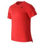 New Balance 63032 Men's Max Speed Short Sleeve Top - Red (mt63032acc)