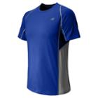 New Balance 4325 Men's Accelerate Short Sleeve - Optic Blue, Steel (mrt4325otb)