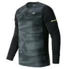 New Balance 63224 Men's Nb Ice Long Sleeve - Black/grey (mt63224bm)