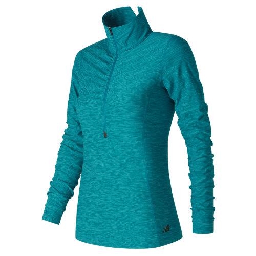 New Balance 71102 Women's In Transit Half Zip - Blue (wt71102dzh)