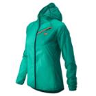 New Balance 5100 Women's Ultra Hooded Jacket - Teal, Fiji (wrj5100vtg)