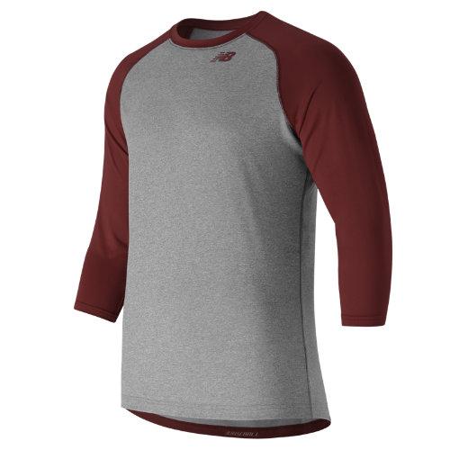 New Balance 601 Men's 3/4 Baseball Raglan Top - Red (tmmt601tmc)