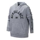 New Balance 15444 Kids' French Terry Hooded Pullover - Grey (bt15444gh)