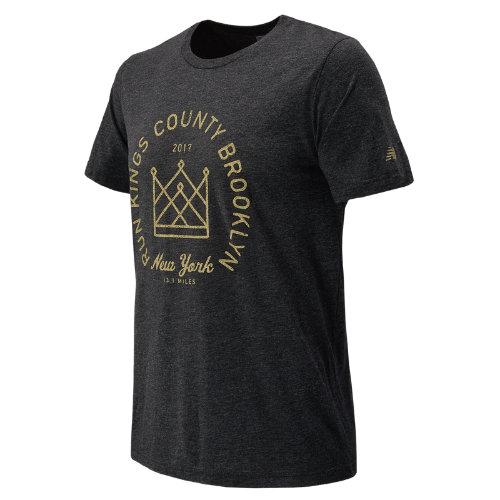 New Balance 71623 Men's Brooklyn Half Kings County Tee - Black (mt71623vbk)