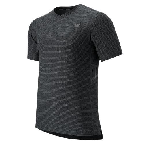 New Balance 53031 Men's Shift Short Sleeve Top - Heather Charcoal (mt53031hc)