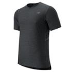New Balance 53031 Men's Shift Short Sleeve Top - Heather Charcoal (mt53031hc)