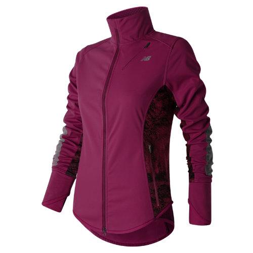 New Balance 63218 Women's Windblocker Jacket - Pink/black (wj63218ddj)