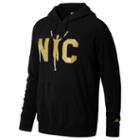 New Balance 73631 Men's Nyc Marathon Runner Hoodie - Black (mt73631vbk)