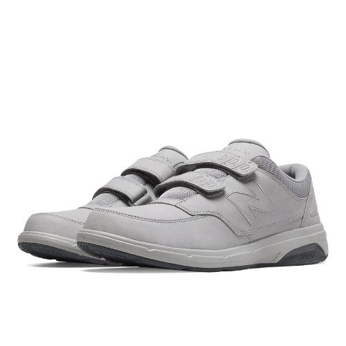 New Balance Hook And Loop 813 Men's Health Walking Shoes - Silver/grey (mw813hgy)