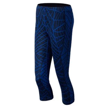 Anue 4310 Women's Printed Spree Capri - Marine Blue (whp4310mib)