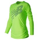New Balance 71212 Women's Viz Long Sleeve - Green (wt71212lig)
