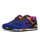 New Balance 90s Outdoor 574 Men's Lifestyle Shoes - Blue, Black, Orange (ml574bo)