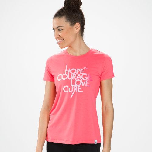 New Balance 4147 Women's Pink Ribbon Mantra Tee - Watermelon, Strawberry, Ruby (rwgt4147wtm)