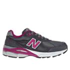 New Balance Pink Ribbon 990v3 Women's Everyday Running Shoes - Grey/exuberant Pink/white (w990km3)