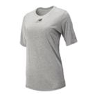 New Balance 91135 Women's Relentless Graphic Tee - Grey (wt91135hg)