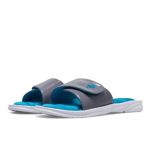 New Balance Cruz Ii Slide Women's Slides Shoes - White, Blue Atoll, Grey (w3052wb)