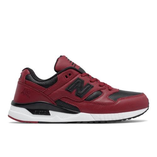 New Balance 530 Lux Leather Men's Running Classics Shoes - Red/black (m530vtb)