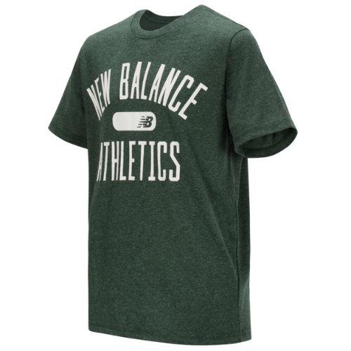 New Balance 16601 Kids' Short Sleeve Graphic Tee - Green (bt16601fg)