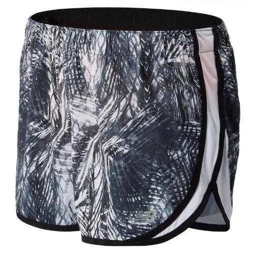 New Balance 53163 Women's Accelerate 2.5 Inch Printed Short - Black/grey/white (ws53163bgr)