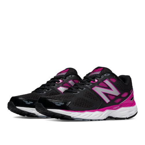 New Balance 680v3 Women's Everyday Running Shoes - Black/pink (w680lb3)