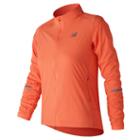 New Balance 73253 Women's Speed Run Jacket - Orange (wj73253vvt)
