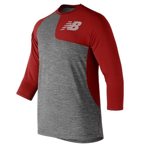 New Balance 83704 Men's Asym 2.0 3/4 Sleeve - Red (mt83704lrep)