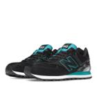 New Balance 574 Summer Waves Men's 574 Shoes - Black/teal (ml574sib)