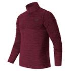 New Balance Men's & Women's M4m Seamless Quarter Zip - Red (mt63014sdh)