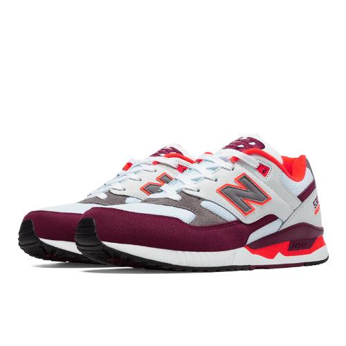 New Balance 530 90s Running Remix Men's Running Classics Shoes - White, Burgundy, Orange (m530aaa)