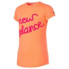 New Balance 14499 Kids' Short Sleeve Graphic Tee - Orange (gt14499vt)