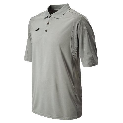 New Balance 9306 Men's Solid Short Sleeve Polo - Light Grey (tpt9306lg)