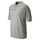 New Balance 9306 Men's Solid Short Sleeve Polo - Light Grey (tpt9306lg)